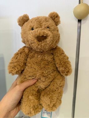 Jellycat Caramel Brown Plush Bear - Soft Cuddly Stuffed Toy